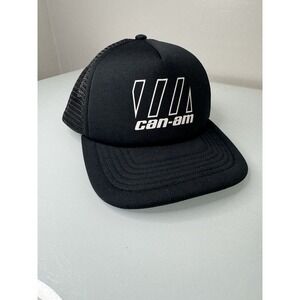 Can Am Trucker Hat Cap Mesh Back Black ATV UTV SXS